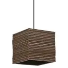 Ledvance Decor Pendant Square Brown | Suitable for 1x E27