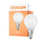 Osram LED Classic LED E14 Pear Filament Frosted 1.2W 255lm - 827 Extra Warm White | Replaces 25W