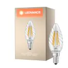 Ledvance Classic LED E14 TWisted Candle Filament Clear 3.4W 470lm - 827 Extra Warm White | Replaces 40W