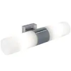 Nordlux Tangens Wall Light Glass and Metal Chrome | IP44 - Suitable for 2x E14