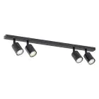 Emibig Ceiling Light Flash Steel Black | Suitable for 4x GU10 - Max 8W