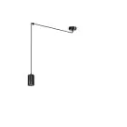 Emibig Pendant Traker Steel Black | Suitable for 1x GU10 - Max 10W