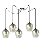 Emibig Pendant Level Steel Black | Suitable for 5x E27 - Max 15W