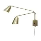 It's about RoMi Wall Light Bremen Iron Gold | Suitable for 2x E27 
