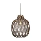 Good&Mojo Pendant Mendoza Bamboo Burgundy L | Suitable for 1x E27 