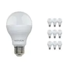 Multipack 10x Noxion Lucent Classic LED E27 Pear Frosted 13W 1521lm - 830 Warm White | Replaces 100W