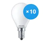 Multipack 10x Philips Corepro LED Lustre E14 Ball Frosted 2.2W 250lm - 827 Extra Warm White | Replaces 25W