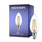 Noxion Lucent LED E14 Candle Filament Clear 2.5W 250lm - 827 Extra Warm White | Dimmable - Replaces 25W
