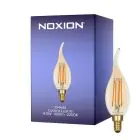 Noxion Lucent LED E14 Candle Filament Amber BA35 4.5W 400lm - 822 Extra Warm White | Dimmable - Replaces 35W