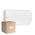 Multipack 5x Philips LED Security Ledinaire WL055V White 6W 600lm - 830 Warm White | 374x150mm - IP65 - Motion Sensor