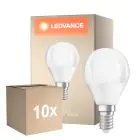 Multipack 10x Ledvance Classic LED E14 Pear Frosted 4.9W 470lm - 827 Extra Warm White | Dimmable - Replaces 40W