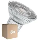 Multipack 6x Osram LED Superstar Reflector Spot GU10 PAR16 6W 575lm 120D - 927 Extra Warm White | Best Colour Rendering - Dimmable - Replaces 46W