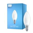 Philips Corepro LED Candle E14 Frosted 4.3W 470lm - 827 Extra Warm White | Replaces 40W
