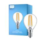 Philips Corepro LED Lustre E14 Ball Filament Clear 6.5W 806lm - 827 Extra Warm White | Replaces 60W