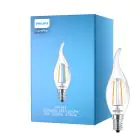 Philips Corepro LED Candle E14 Bent-tip Filament Clear 2W 250lm - 827 Extra Warm White | Replaces 25W
