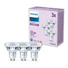 Multipack 3x Philips LED Spot GU10 PAR16 5W 390lm 36D - 840 Cool White