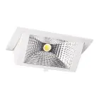 LED Downlight Wallwasher Wally Medium White 27W 3850lm 78x100D - 840 Cool White - 238x145mm
