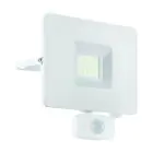 Eglo Wall Light Faedo 3 Aluminium White 31W 3400lm - 850 Cool White | IP44 - Motion Sensor