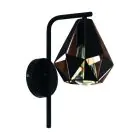Eglo Wall Light Carlton 4 Steel Black Copper | IP20 - Suitable for 1x E27 