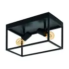 Eglo Ceiling Light Silentina Steel Black | IP20 - Suitable for 2x E27 