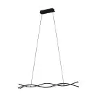 Eglo Pendant Lasana 3 Steel Aluminium Black 11W 1500lm - 830 Warm White | IP20