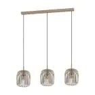 Eglo Pendant Romazzina Steel Sanded | IP20 - Suitable for 3x E27 