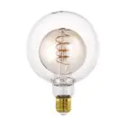 Eglo LED Globe E27 Filament Amber 4W 200lm - 820 Extra Warm White | Dimmable - Replaces 25W