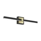 Eglo Wall Light Peguera Aluminium Steel Black 11W 1165lm - 830 Warm White | IP44 
