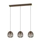 Eglo Pendant Espinal Steel Bronze | IP20 - Suitable for 3x E27 
