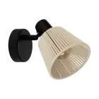 Eglo Wall Light Seagard Steel Black | IP20 - Suitable for 1x E14